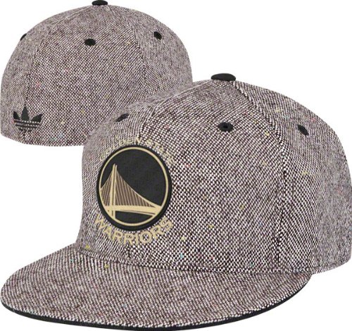Golden State Warriors adidas Originals Elite Shadow Flat Brim Fitted Hat