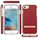 iPhone 7 Case, G-CASE [Plating] - Gold and Metallic Rose Gold [Metal Kickstand][Anti-Scratch][Synthetic Leather][Shockproof][Bulit-in Magnetic Metal Plate] For Apple iPhone 7 (2016)