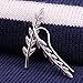 Feramox Ear Crawler Cuff Earrings Sterling Silver Ear Climber Studs Olive Leaf Hypoallergenic