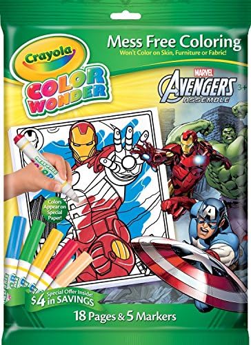 Color Wonder Avengers 18 Pages & 5 Markers Crayola