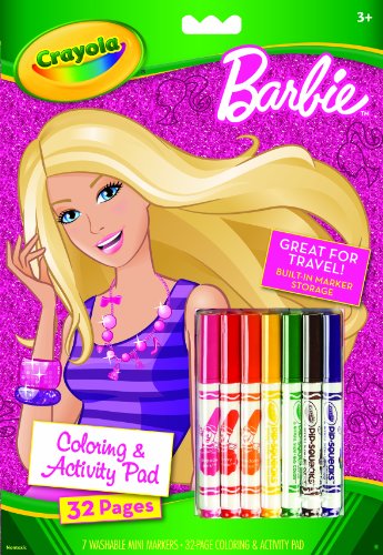 Crayola Barbie Coloring and Activity Book with Markers