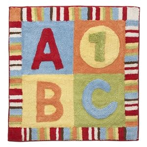 Alphabet Soup Throw Rug
