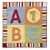 Alphabet Soup Throw Rug