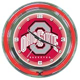 NCAA Ohio State 14-Inch Diameter Neon Clock