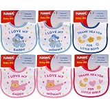 I Love Mommy/Daddy and Thank Heaven Printed Bib