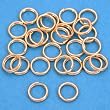 25 14K Gold Filled Split Rings Charms Connectors 6mm