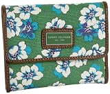 Tommy Hilfiger Mission Floral French Wallet,Medium Green,one size