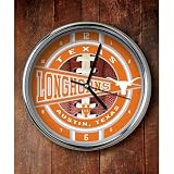 Memory Company Texas Longhorns Chrome Clock