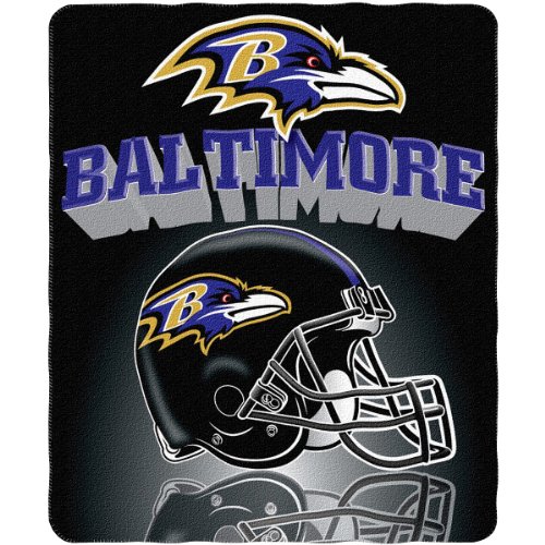 Northwest Baltimore Ravens Gridiron Fleece Throw