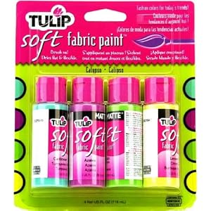Duncan-Tulip-Soft-Fabric-Paint-1-Ounce-4-Per-Package-in-your-choice-of-color