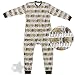 image and picture of Cream Horse Flannel Union Suit for Men