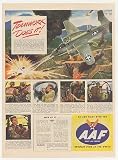 1944 AAF Army Air Forces Old 59 Airplane Recruiting Print Ad