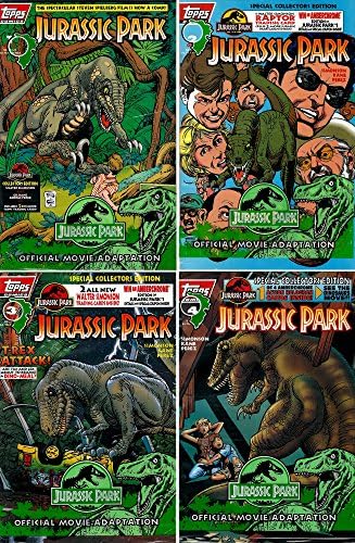 Jurassic Park #1-4 (All in Original Sealed Poly Bags) Complete Limited Series (Topps Comics 1994 - 4 Comics)
