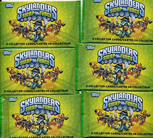 6 Pack Lot Skylanders Swap Force Cards (6 cards per pack 36 total cards)