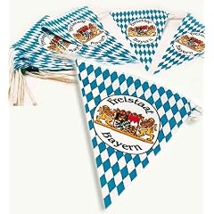 Oktoberfest Wimpel Girlande Bayern 10m