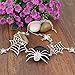 EVER FAITH Halloween Party Costume Jewelry Austrian Crystal Gothic Tarantula Spider Web Collar Necklace Cosplay Accessories for Women