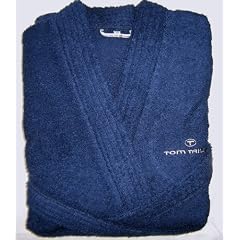 Tom Tailor 100300/908/703 "Kimono" Bademantel, Gr. L, navy