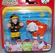 Wow Toys Best Buddies Orange Cat with Fire Fighter in Black Uniform 2 Pieces
