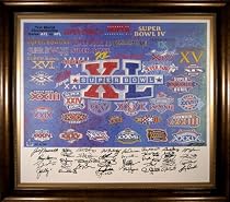 Super Bowl XL Autographed Giclee Signed 35 living Super Bowl MVPs