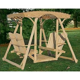 Treated Pine Sunnyside Face to Face Swing by The Cedar Store