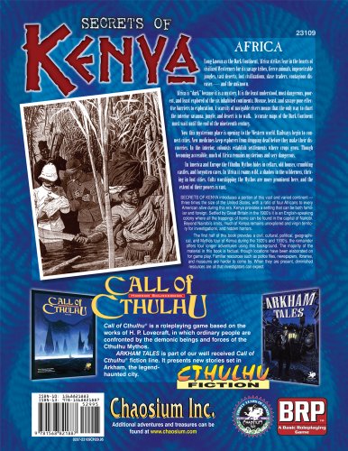 Cover image : Secrets of Kenya: The Mythos Roams Wild (Call of Cthulhu)