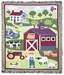 Country Farm Woven Throw Blanket by Olive Kids