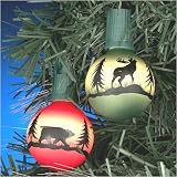 Review Kurt Adler  / 7-Piece Bear & Moose Wildlife Hunting Christmas Novelty Lights Set #UL1900