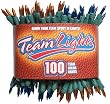 TeamLights Orange and Blue Decorative Light String in Sports Package