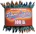 TeamLights Orange and Blue Decorative Light String in Sports Package