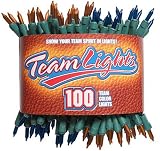 TeamLights Orange and Blue Decorative Light String in Sports Package