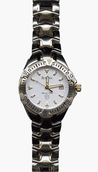 Bulova Marine Star Mens Two Tone Watch 100 Meter Watch 98G61, Bulova Watches, Mens Watches,Mens Bulova Watches