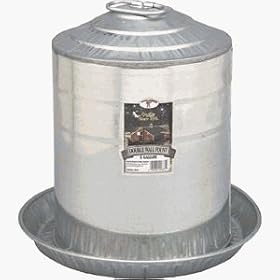Miller 9835 5-Gallon Galvanized Poultry Fountain
