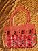 Orange-red Boho Banjara Gypsy India Sari Tapestry Handbag Purse