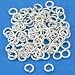 4mm Open Jump Rings 21 Gauge Silver Plated (100)