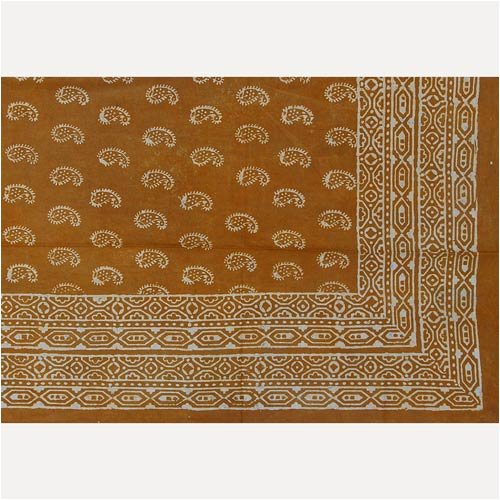 ShalinCraft Rustic Home Decor Flat Cotton Bedsheets India Wood Block Prints Twin Size (bssht610)