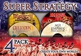 Super Strategy 4 Pack Age of Empires Gold Civilization II Risk II and Majes ....