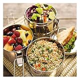 Stainless Steel Food Containers: To-Go Ware 3 Tier Food Carrier