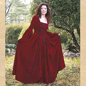 Renaissance Scarlet Dream Dress Gown Costume