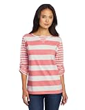 Calvin Klein Performance Womens Stripe Tee With Convertible Sleeves
