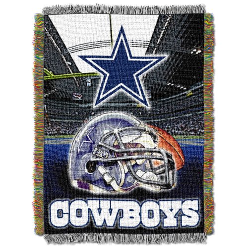 NFL Dallas Cowboys 48-Inch-by-60-Inch Acrylic Tapestry Throw