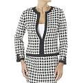Isaac Mizrahi Black/White Houndstooth Jacket