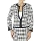 Isaac Mizrahi Black/White Houndstooth Jacket