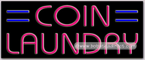 Coin Laundry Neon Sign