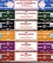 Set of 6 x 15g Boxes Incense Nag Champa Sunrise Sandalwood Midnight Patchouli Celestial