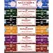 Set of 6 Incense Nag Champa Sunrise Sandalwood Midnight Patchouli Celesteal By Satya
