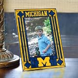Michigan Wolverines Picture Frame: Vertical Glass Frame