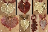 Gold and Irridescent Leaf Ornaments - Made with Actual Leaf!