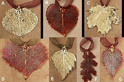 Leaf Ornaments - Aspen, Birch, Cottonwood, Oak and Maple