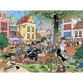 Jumbo Puzzle - Jan van Haasteren - Get the Cat (500 pieces)