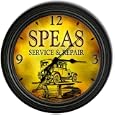 Speas 's Garage Black Cascading Wall Clock